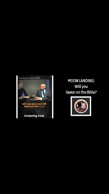 Swear on the Bible we LANDED ON THE MOON? No
