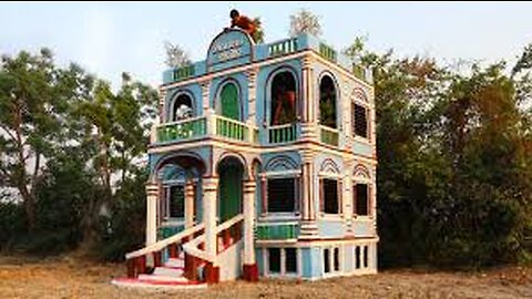 Building The Most Creative Three Story Villa_ By Wood, Bamboo, And Mud By Ancient skills