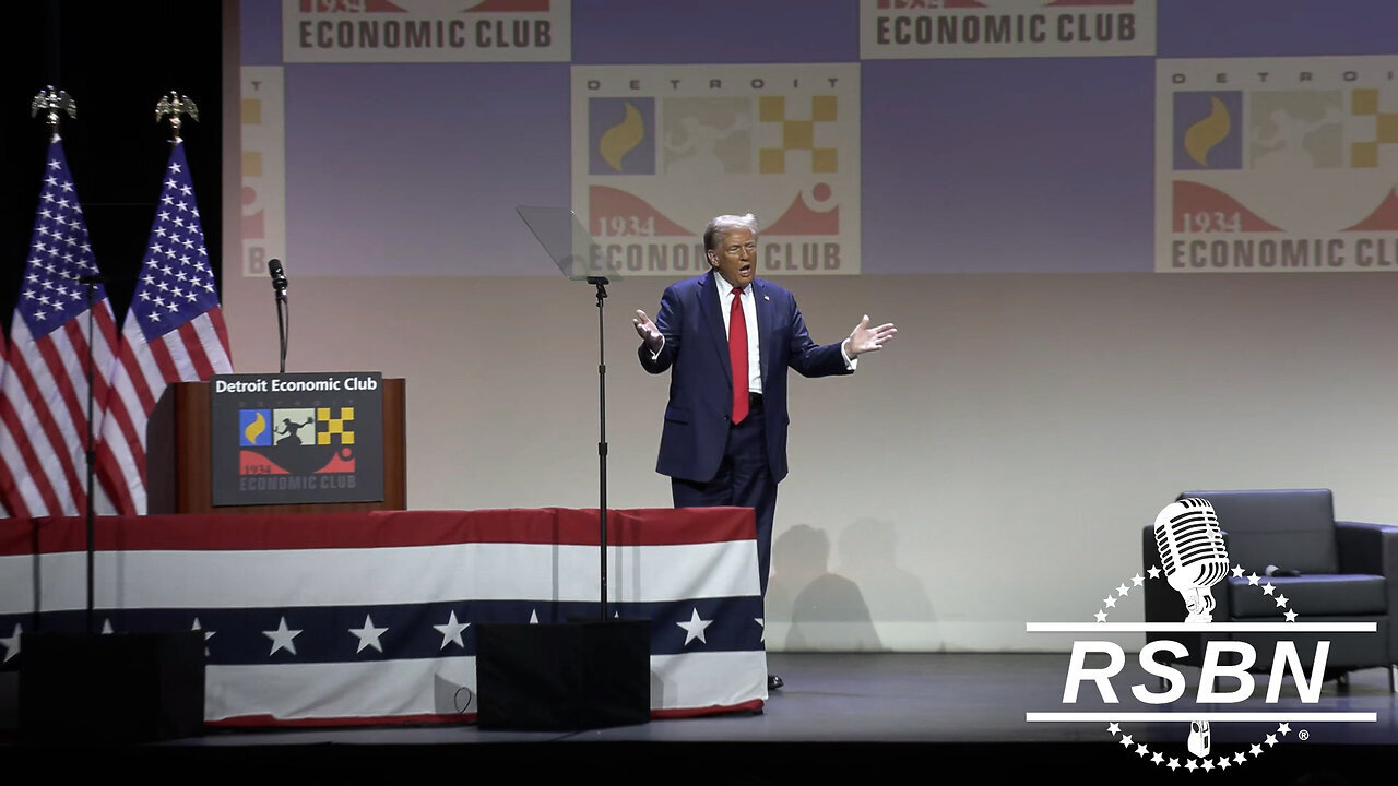 L​IVE: President Trump Addresses the Detroit Economic Club - 10/10/24