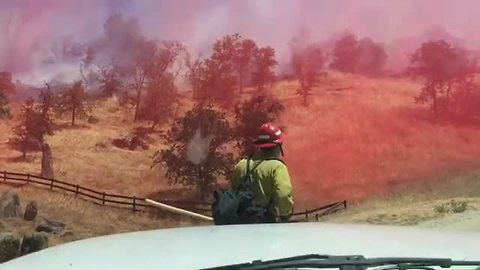 You won't believe how these firefighters battle a 10 acre bushfire