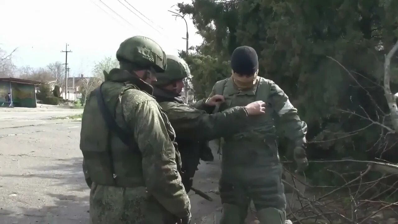 Russian Sappers Of The Black Sea Fleet Demining & Removing Unexploded Shells From Residential Areas