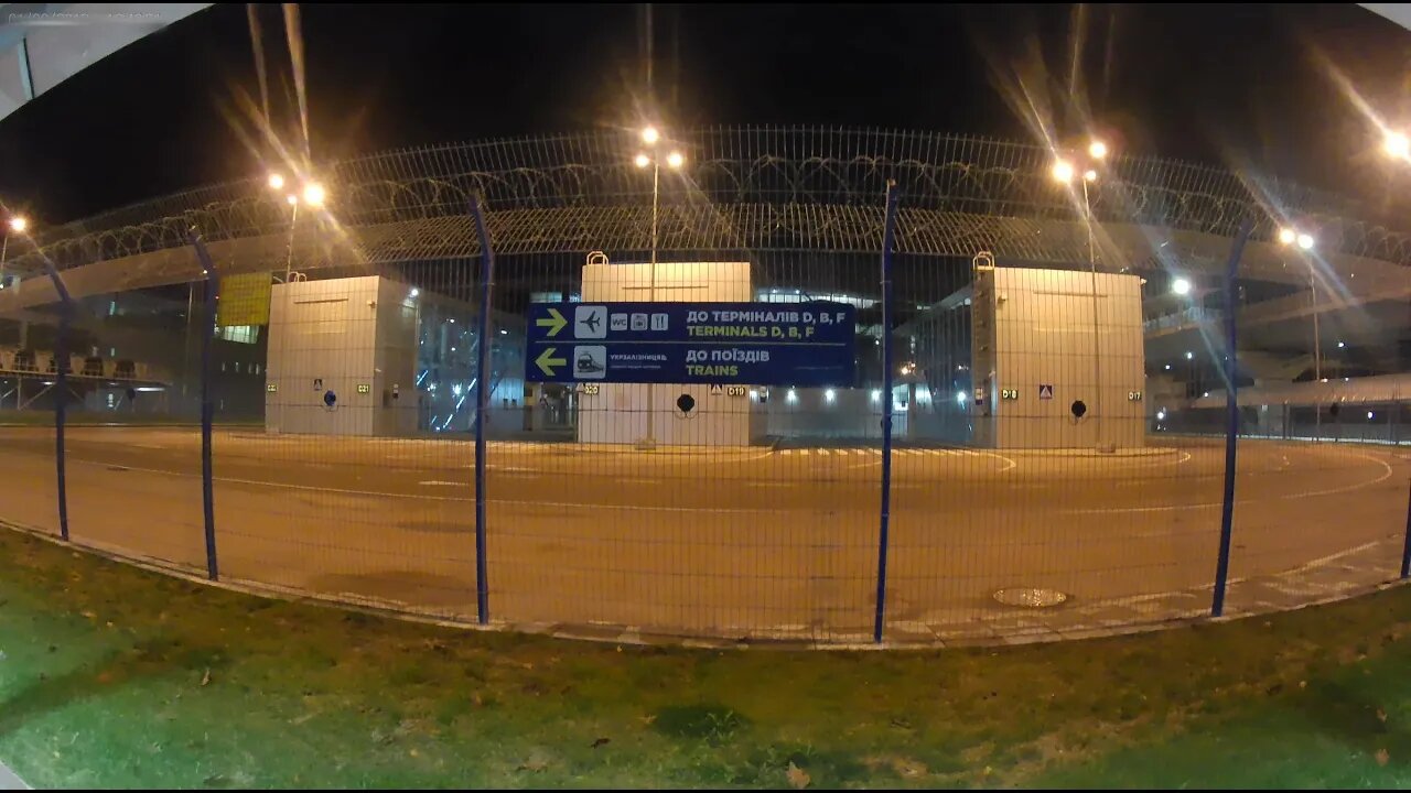 Train Platform Cover Walk Boryspil Airport Kiev Ukraine #Shorts