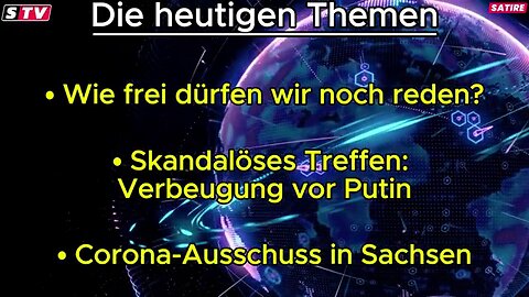 Wie frei ist unsere Meinung wirklich? Ein Blick auf aktuelle Entwicklungen! 27.10.2024 SchnuteTV