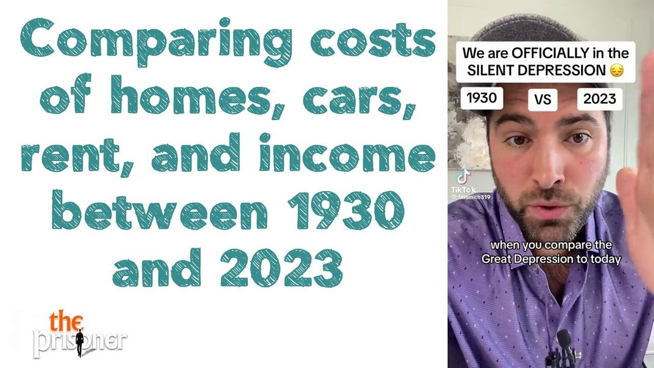 Comparing costs of homes, cars, rent, and income between 1930 and 2023