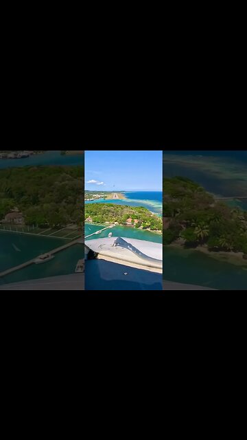 Beautiful Roatan Honduras🇭🇳 #aviation #roatan #honduras