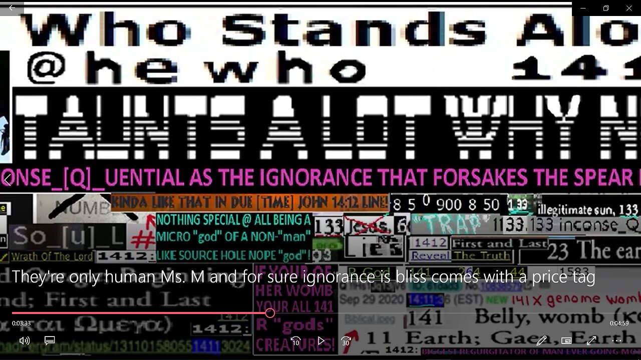 They're Only "human" Ms. M & For Sure Ignorance Is Bliss Comes With A Price Tag!