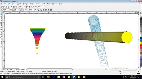 how to use CDR Corel draw (blend tools) chap 4