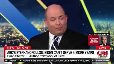 Brian Stelter Reacts To Stephanopoulos' Remarks That He Doesn't Think Biden Can Serve 4 More Years