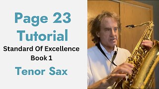 Page 23 Tutorial Standard Of Excellence Book 1 Tenor Saxophone