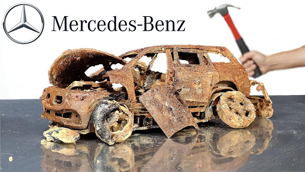 Restoration of abandoned car Mercedes Benz GLE