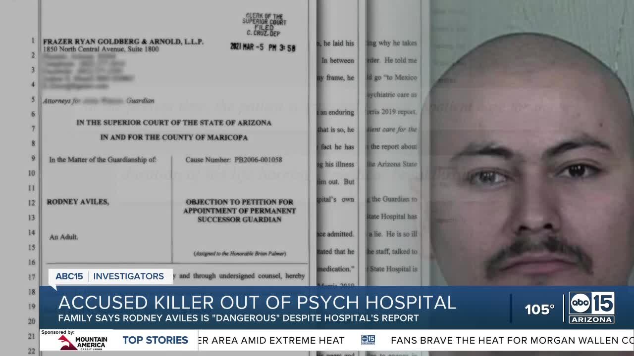 Man accused of killing relatives is released from Arizona State Hospital