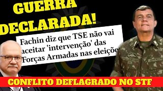 GUERRA NO STF! FACHIN QUER PEITAR O EXÉRCITO NAS ELEIÇÕES - CENÁRIO TENSO E NEBULOSO! #Exército #TSE