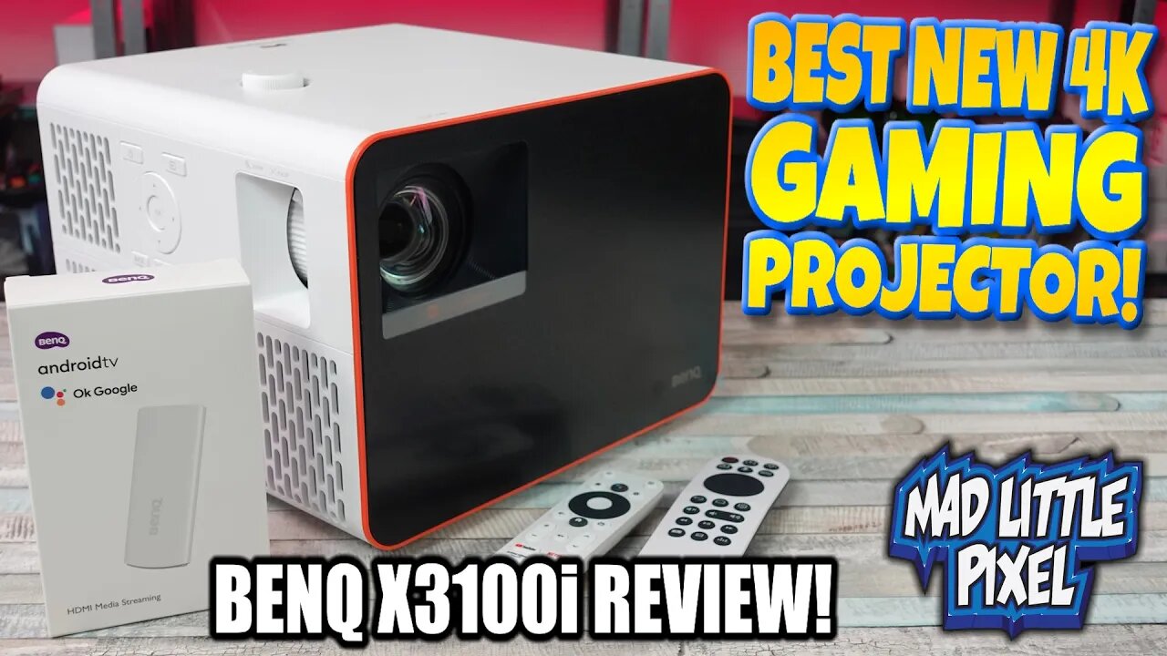 The BEST NEW 4k Gaming Projector Is Here! BenQ X3100i Test & Review! TONS Of Features!