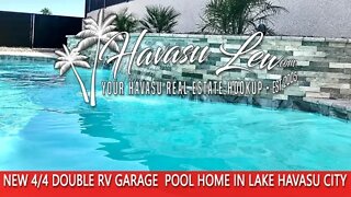 Lake Havasu New Construction Double RV Garage Pool Home 2883 Ranchero Dr MLS 1021523