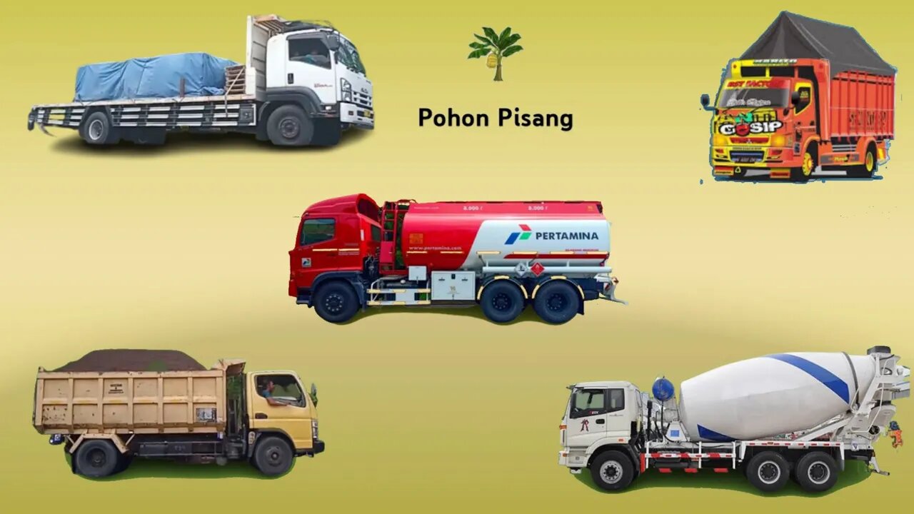 Tebak Gambar Truck Oleng, Truck Pasir, Truck Molen, Truck Tronton