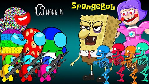 among us vs spongebob monster #amongus #spongebobmoster