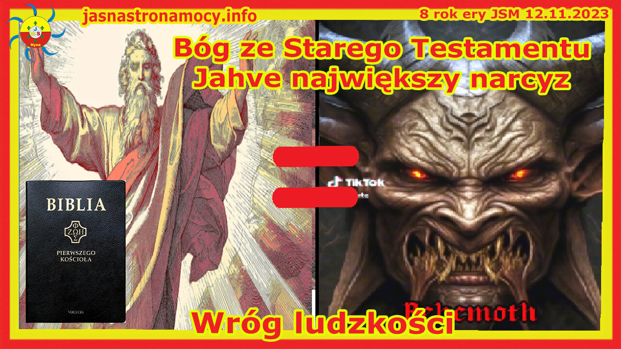 Bóg ze Starego Testamentu Jahve największy narcyz Wróg ludzkości
