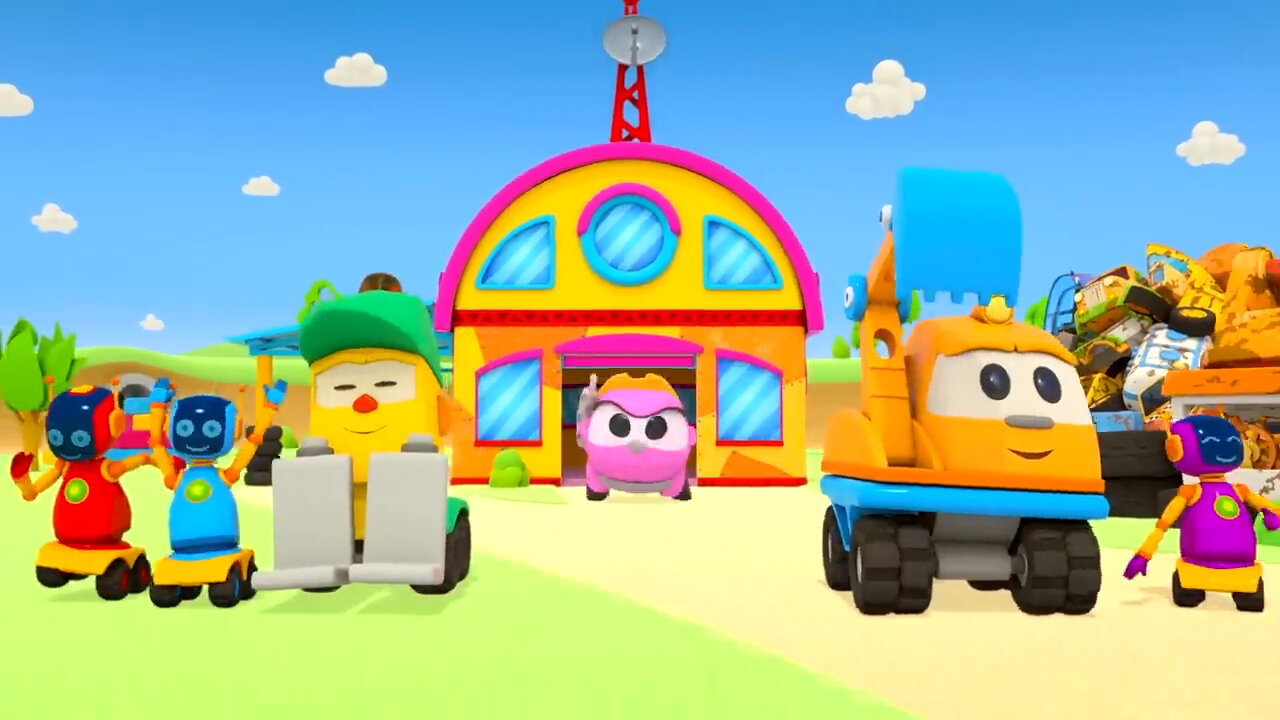 Full episodes of Car cartoons & Leo the Truck. Learn shapes with toy street vehicles for kids.