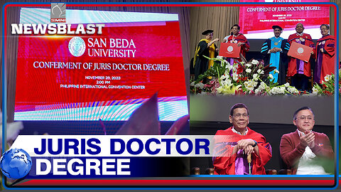 Dating Pang. Duterte, ginawaran ng Juris Doctor Degree ng San Beda College of Law