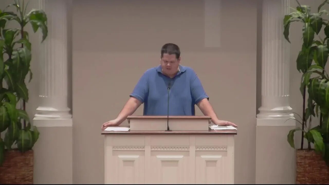 08/07/2022 AM Bible Class and Worship Service
