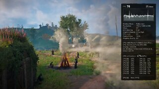 Benchmark: ASUS RTX 2080 + Ryzen 7 3700X - 1080p - Assassins Creed Valhalla Ultra High