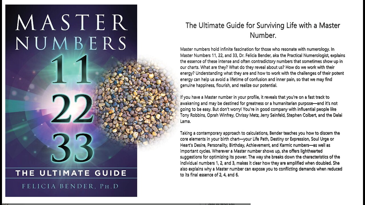 STORYTIME - Do you know what MASTER NUMBERS are?