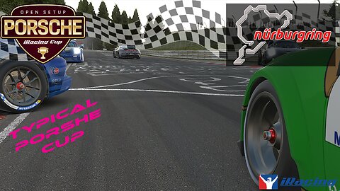 iRacing Porsche Cup 2023 Season 2 Week 9 Nordschleife Combined