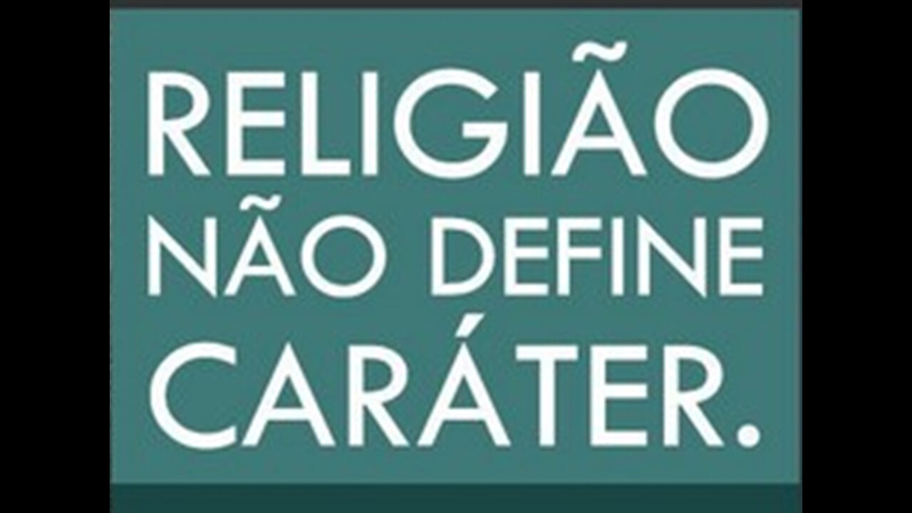 Religião define caráter?