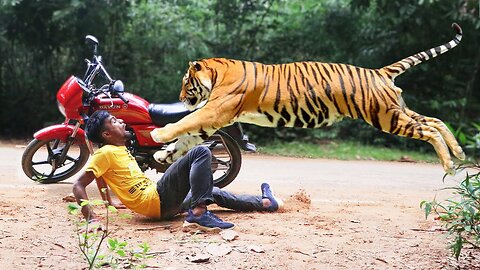 Tiger Attack Man