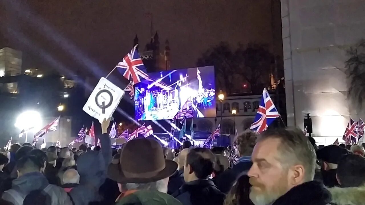 Brexit Celebration at Parliament Square 2020-01-31