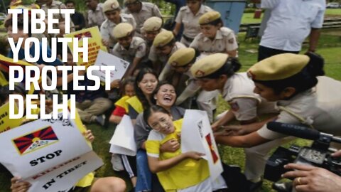 Tibet Youth Protest Delhi