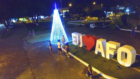 Imagem de Drone da Praça Castelo Branco em Alta Floresta D´Oeste RO