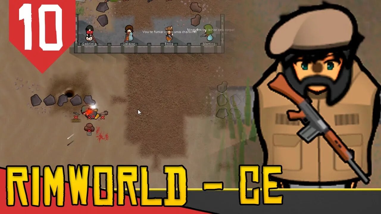 ATACANDO o Acampamento Tribal Perfeitamente - Rimworld Combat Extended #10 [Série Gameplay PT-BR]