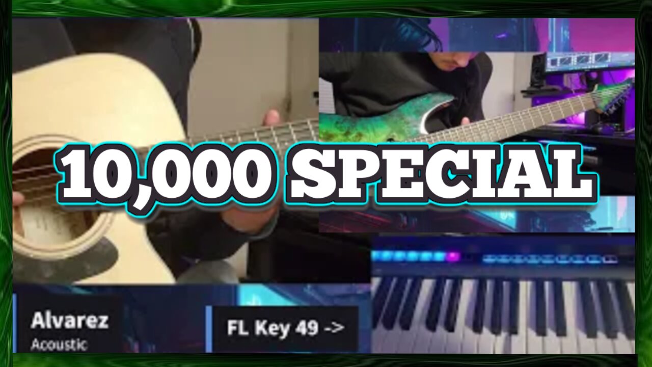 Playing 1 song With all of my Guitars & Basses! | 10,000 Special