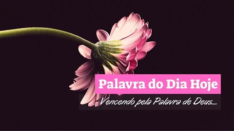 Palavra do Dia Hoje - Vencendo pela Palavra de Deus