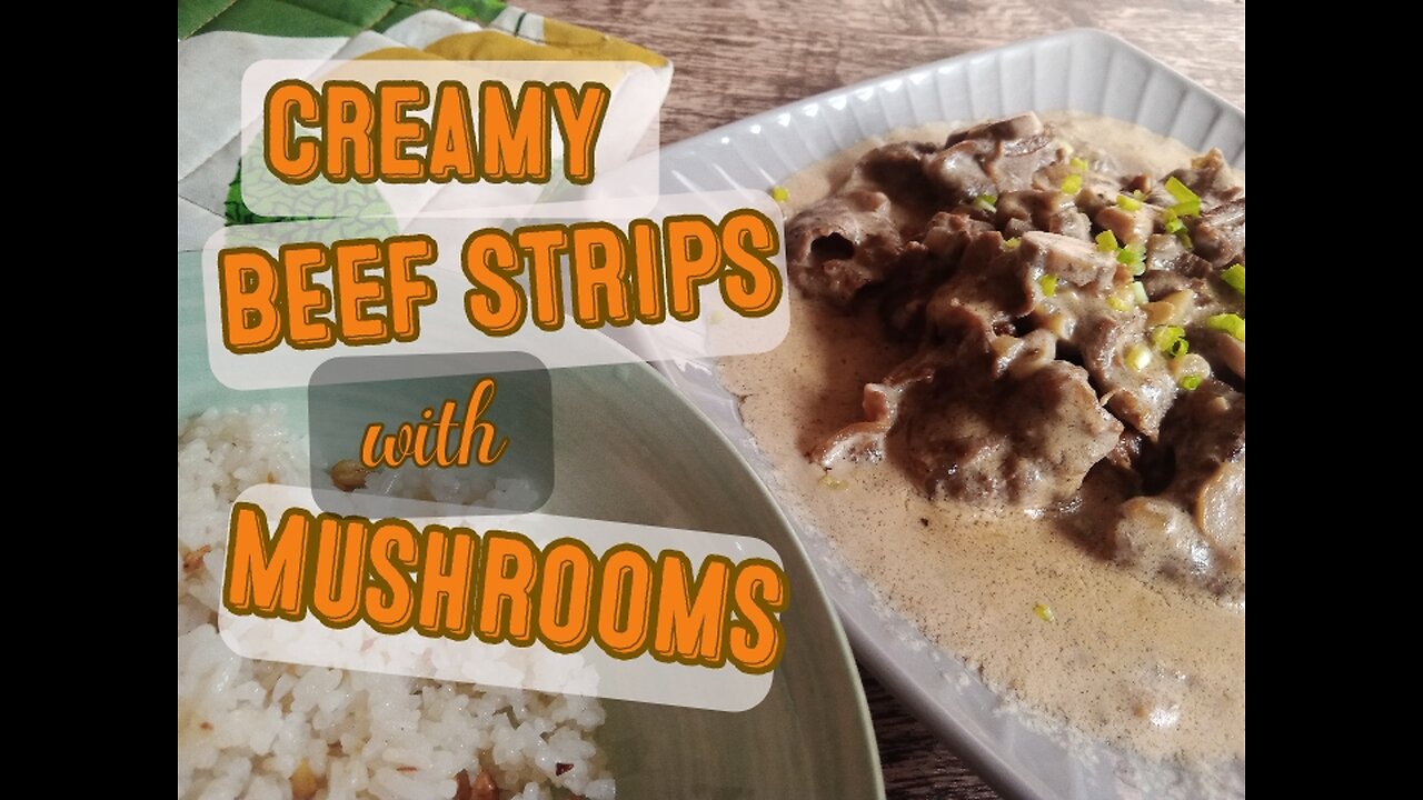 How to cook Creamy Beef Strips with mushroom (Filipino Food)