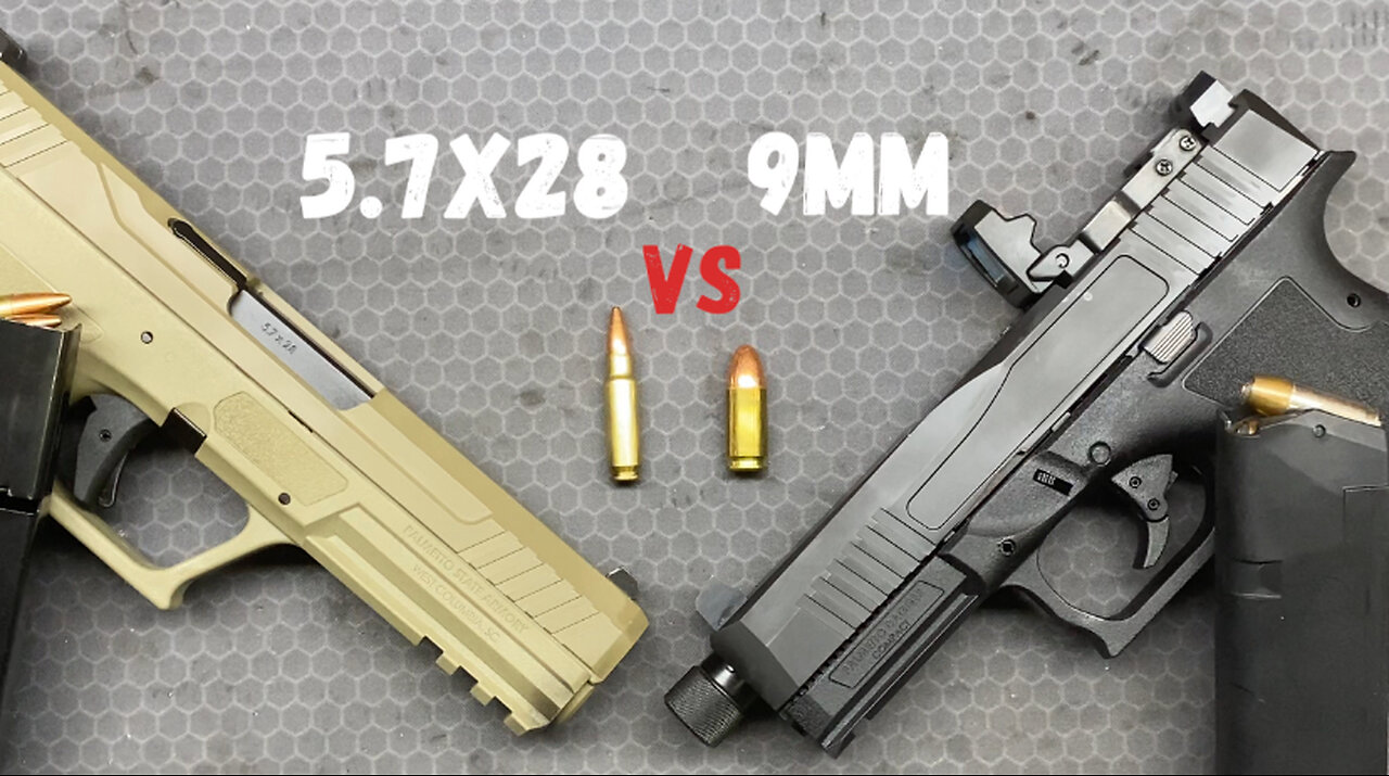 5.7x28 vs 9MM Part 1: Clay Blocks