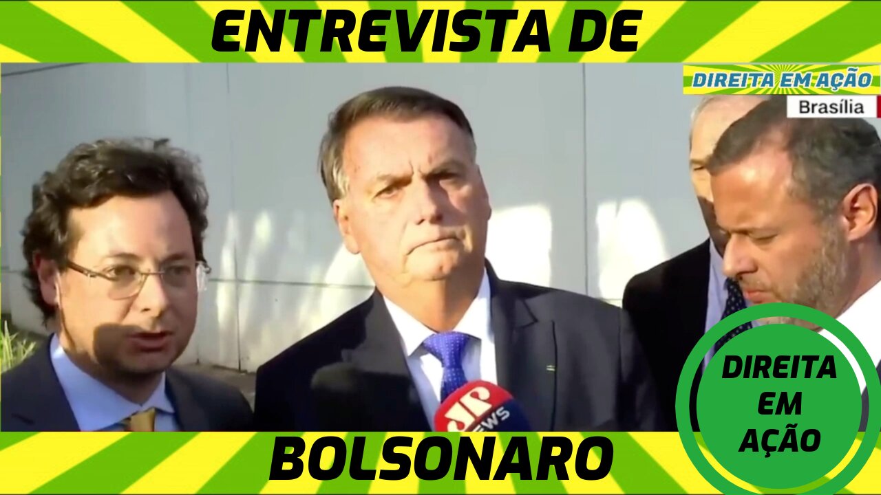 ENTREVISTA DE BOLSONARO SOBRE SEU DEPOIMENTO NA PF.