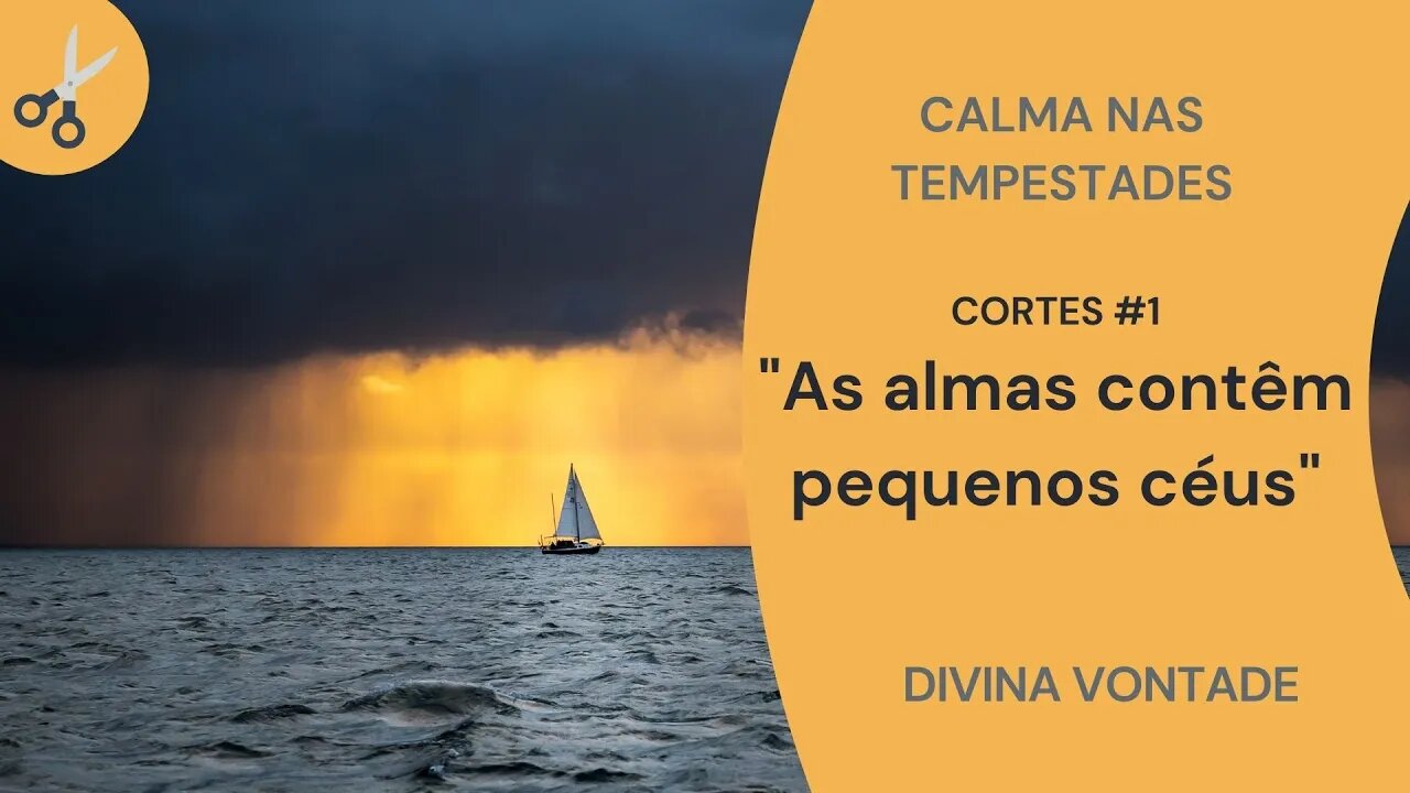 PÍLULAS DA DIVINA VONTADE - CALMA NAS TEMPESTADES - 1