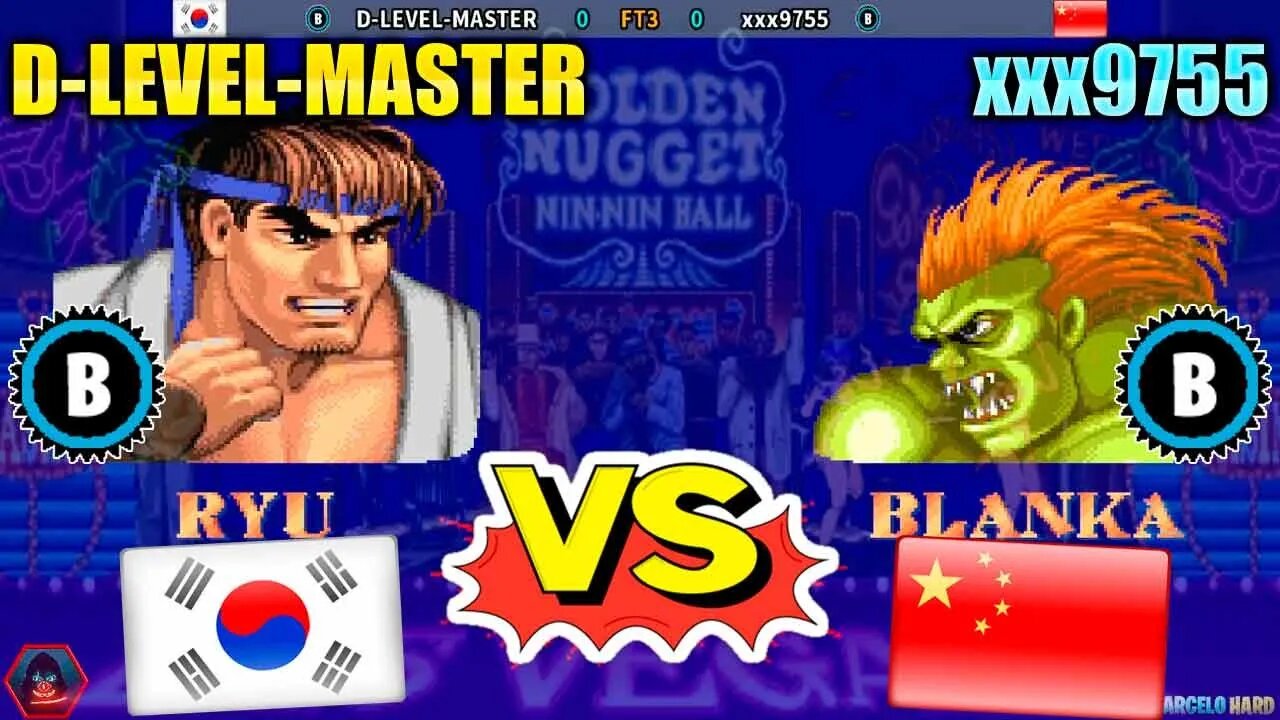 Street Fighter II': Champion Edition (D-LEVEL-MASTER Vs. xxx9755) [South Korea Vs. China]