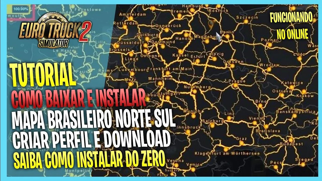 ▶️COMO COLOCAR BRASILEIRO MAPA NORTE SUL NO EURO TRUCK SIMULATOR 2