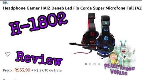 Headset Haiz H-1802 Review | Bom e Barato