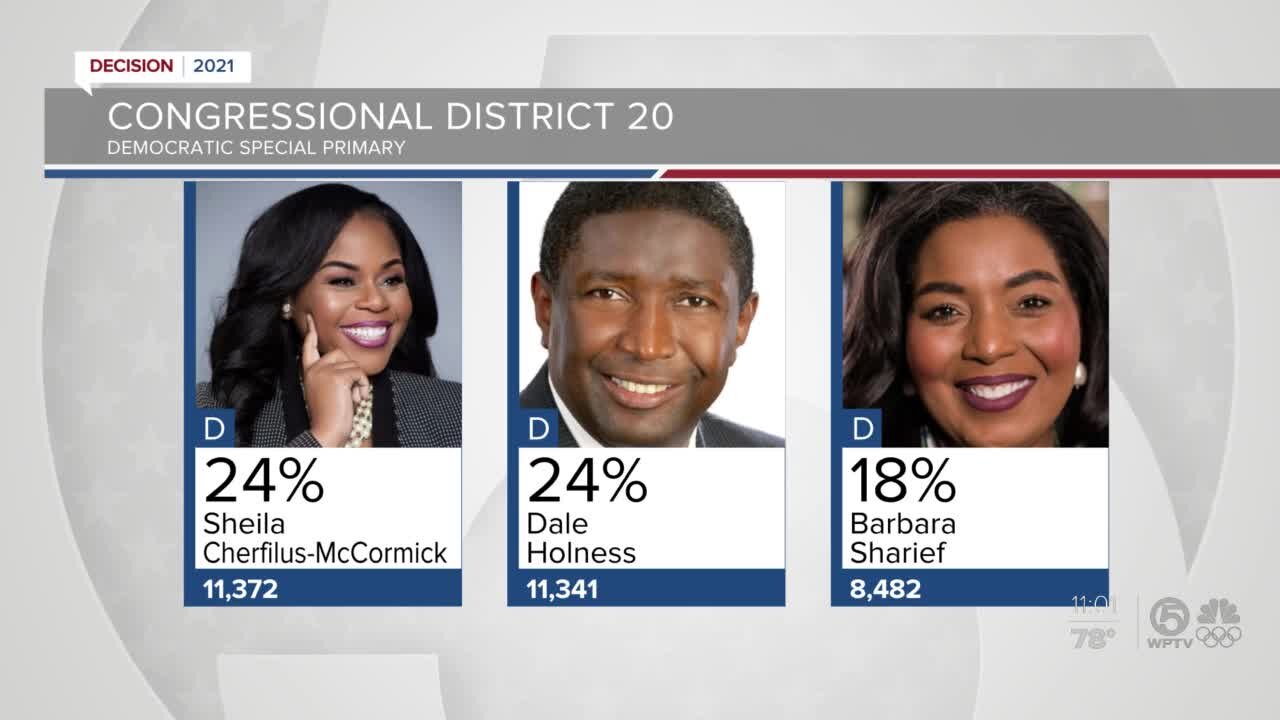 Democratic primary in Florida's 20th Congressional District too close to call