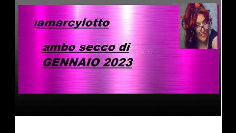AMBO SECCO DI GENNAIO