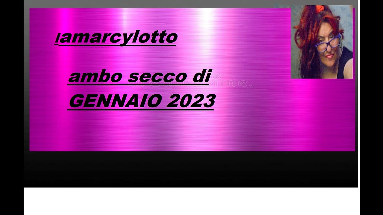 AMBO SECCO DI GENNAIO