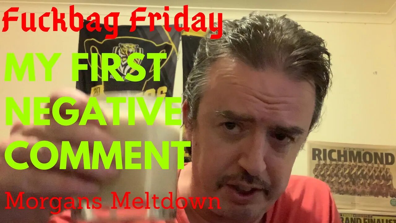 Fuckbag Friday - I finally got a #negative comment after more than 2 years.