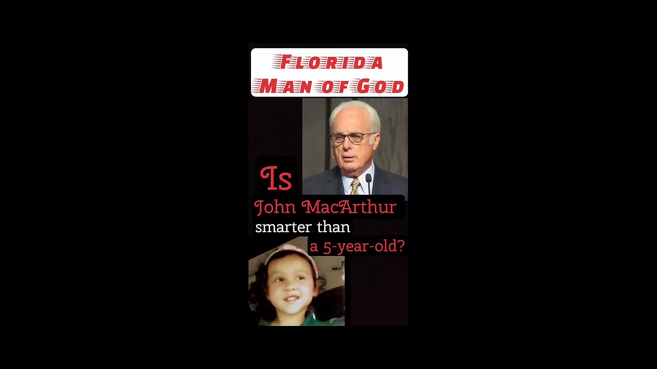 Is John MacArthur Smarter than 5-Year-Old? - Theologian Compares Blood of Jesus to Pee & Poop