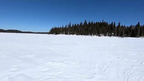 Camping in the wild in the cold winter 3