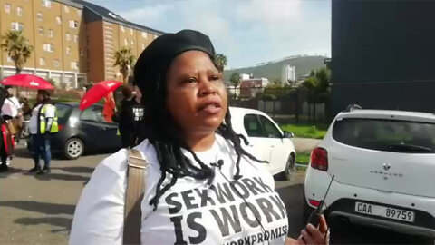 Sex workers march in Cape Town