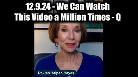 Dr. Jan Halper - Hayes Update - There Is A Plan.